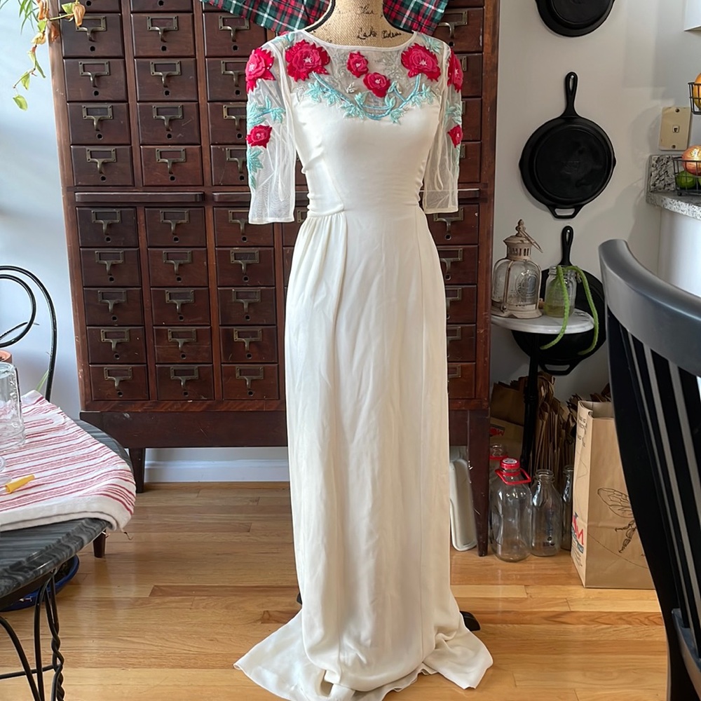 Temperly London Floral Ivory Gown ASO the CW’s Reign